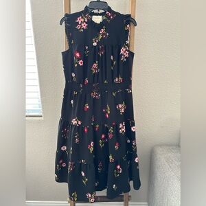 Kate Spade Dresses | Kate Spade In Bloom Smocked Black Dress Black Size: M